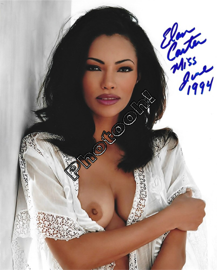 ELAN CARTER 06-1994 PLAYBOY PLAYMATE NUDE Autograph REPRINT