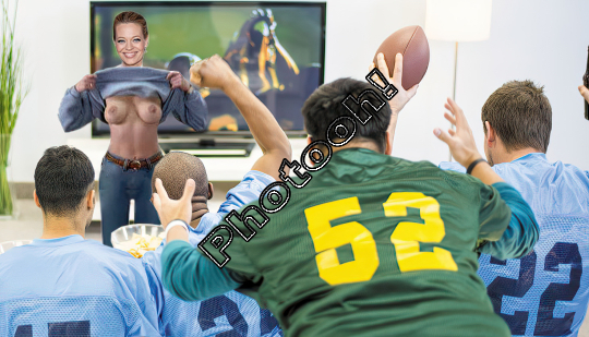 JERI RYAN-SUPERBOWL FANS